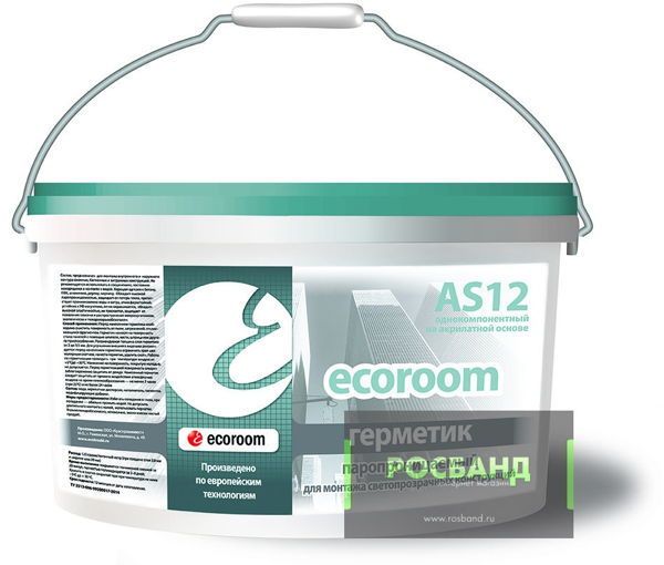 герметик для  откосов НАРУЖ. ECOROOM (AS12) паропроницаемый (7 кг)